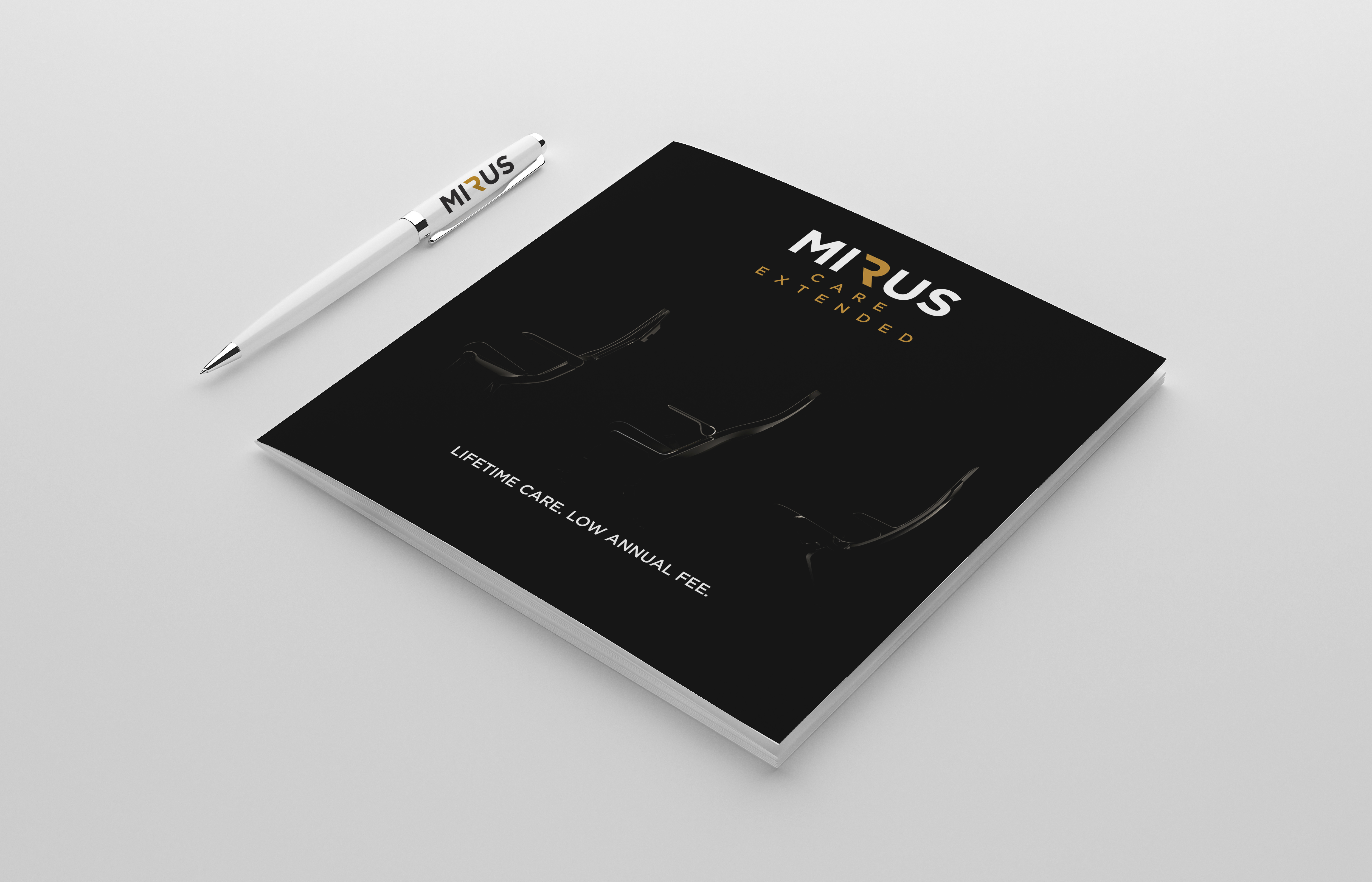 Mirus brochure and pen