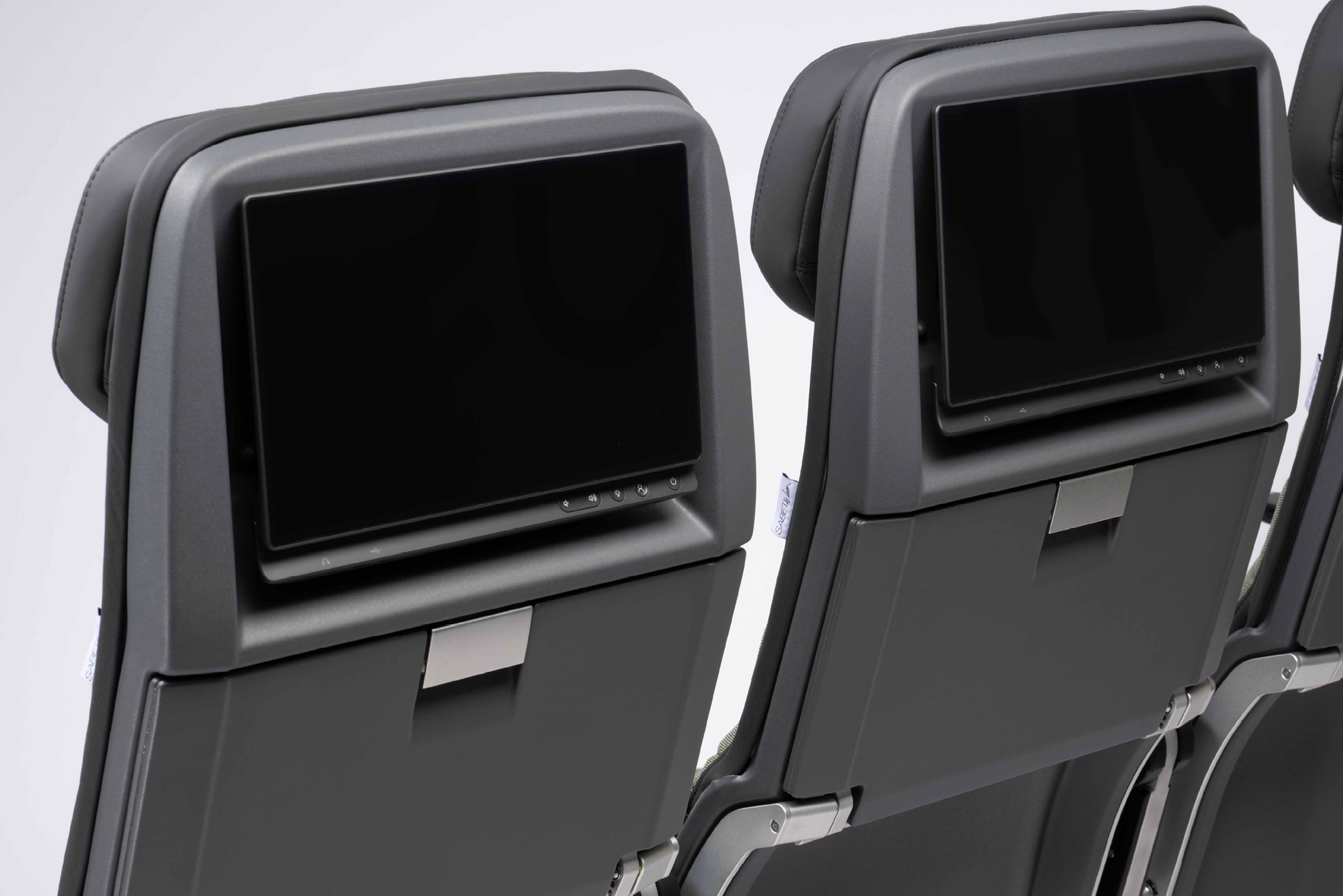 Mirus Falcon Seat Rear View with IFE screens