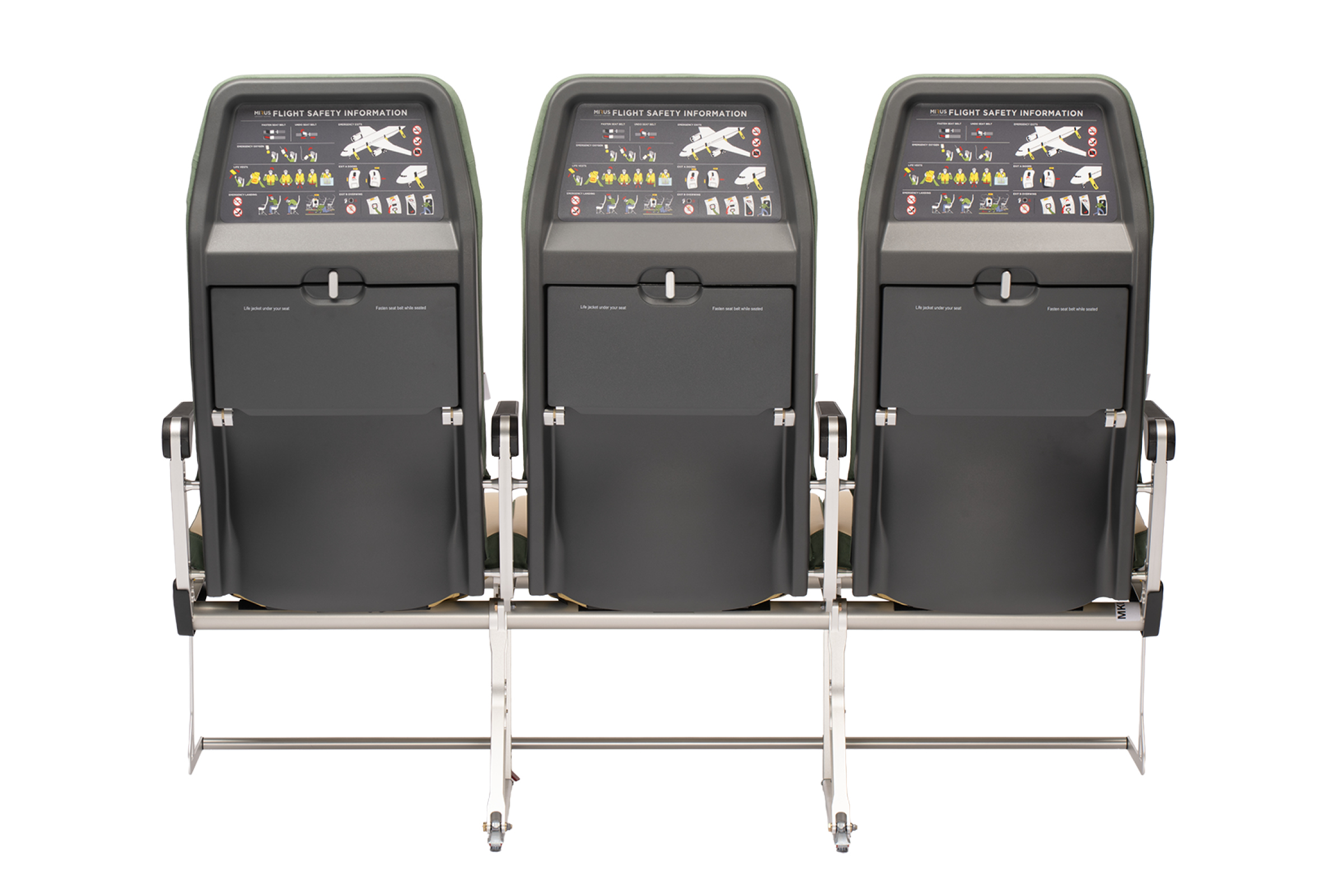 Mirus Kestrel Seat rear view with placard