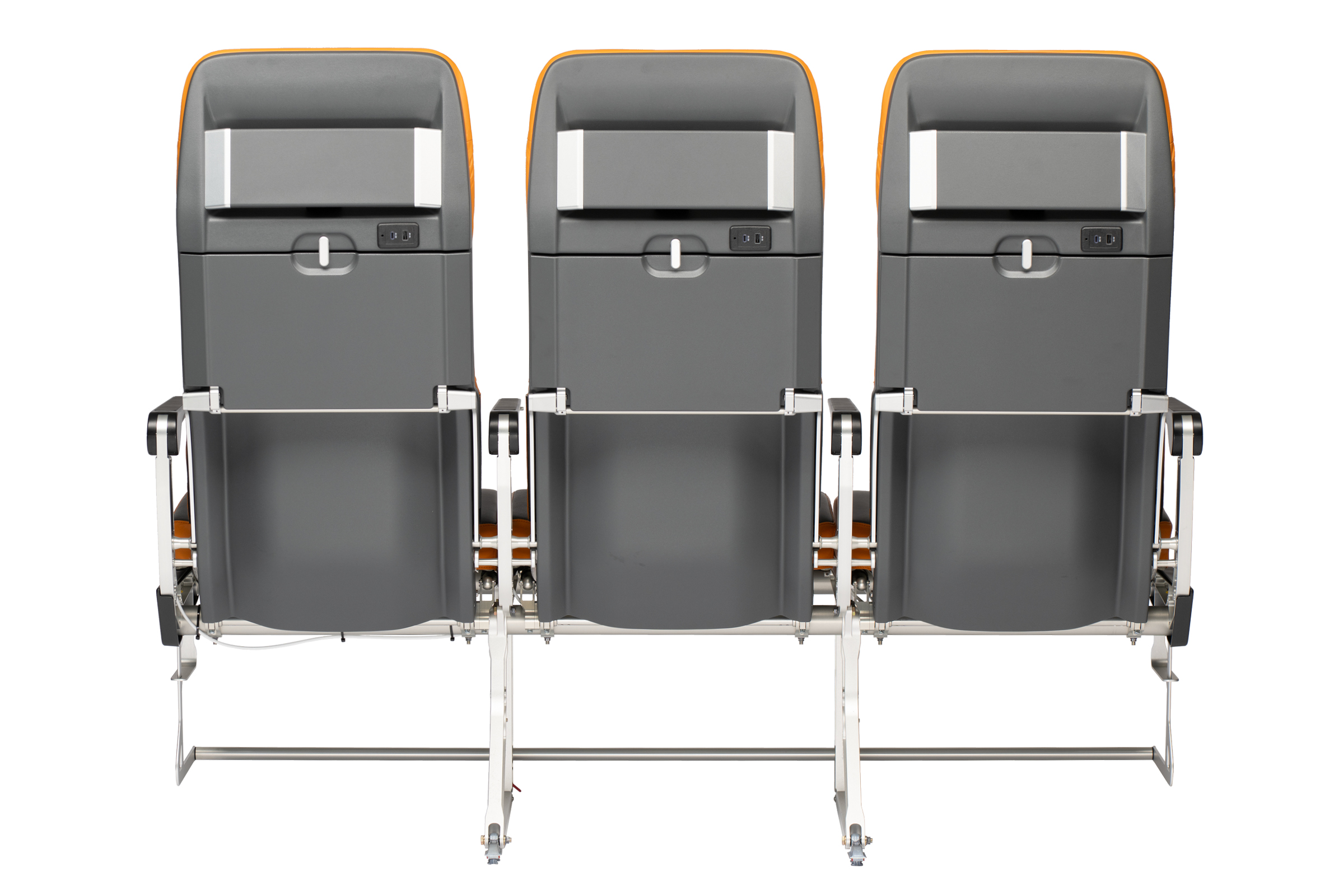 Rear of Hawk Duo Aircraft Seat byMirus Aircraft Seating